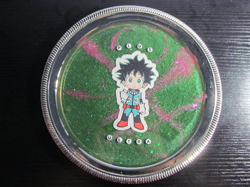 A My Hero Academia themed tray! Deku stands ready to go 